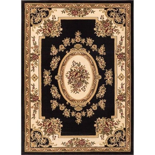 Well Woven Well Woven 3633T Le Petit Palais Traditional Rug; Black - 10 ft. 11 in. x 15 ft. 3633T